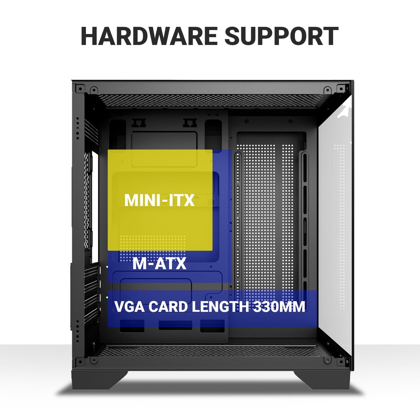 Ant Esports Crystal Z2 Mid-Tower / Micro-ATX / Mini-ITX Case