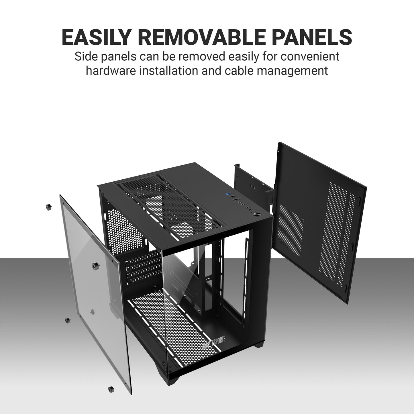 Ant Esports Crystal Z2 Mid-Tower / Micro-ATX / Mini-ITX Case