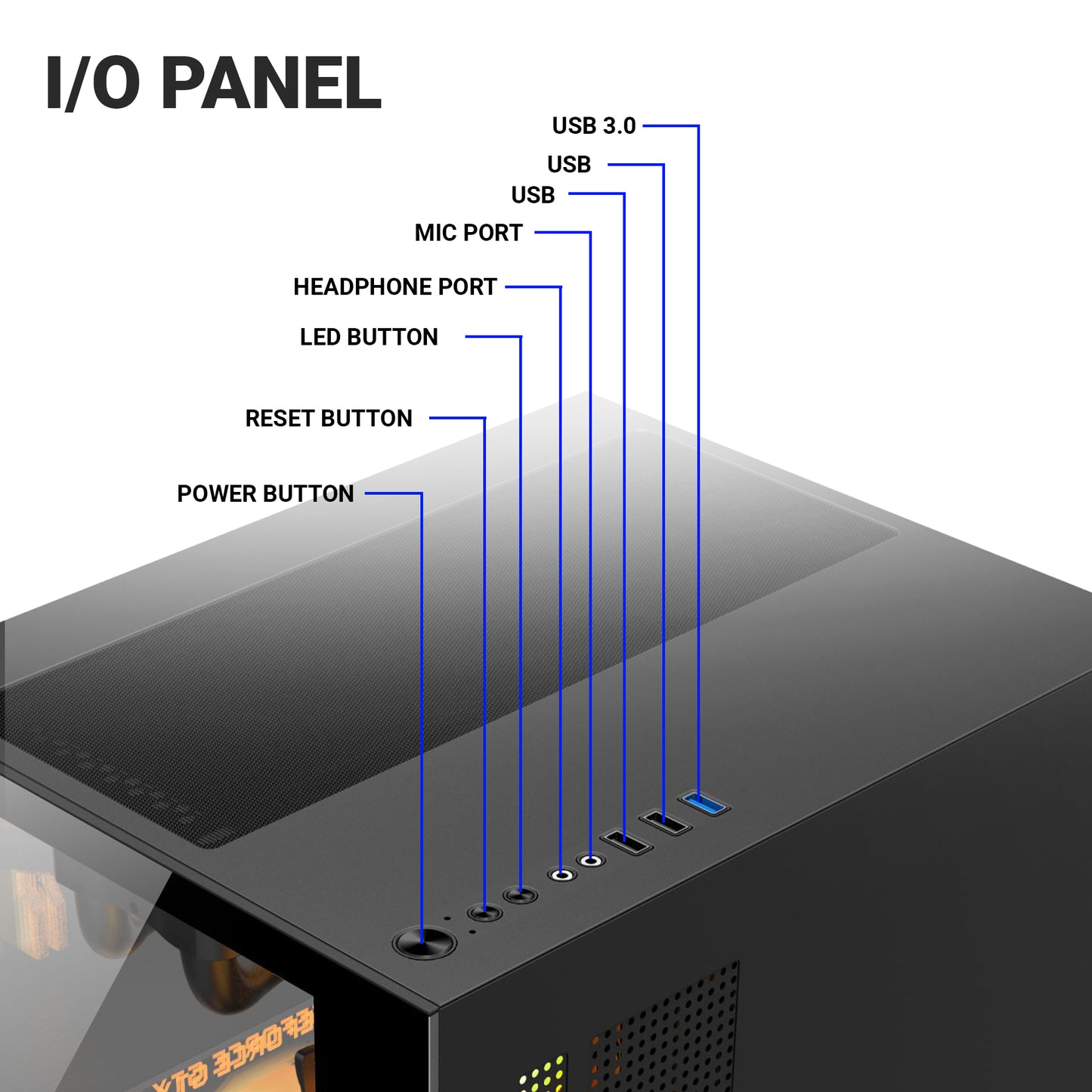 Ant Esports Crystal Z2 Mid-Tower / Micro-ATX / Mini-ITX Case
