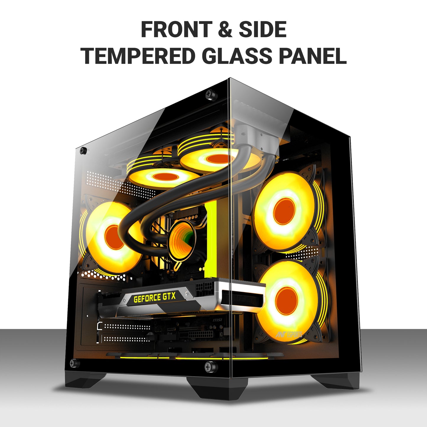 Ant Esports Crystal Z2 Mid-Tower / Micro-ATX / Mini-ITX Case