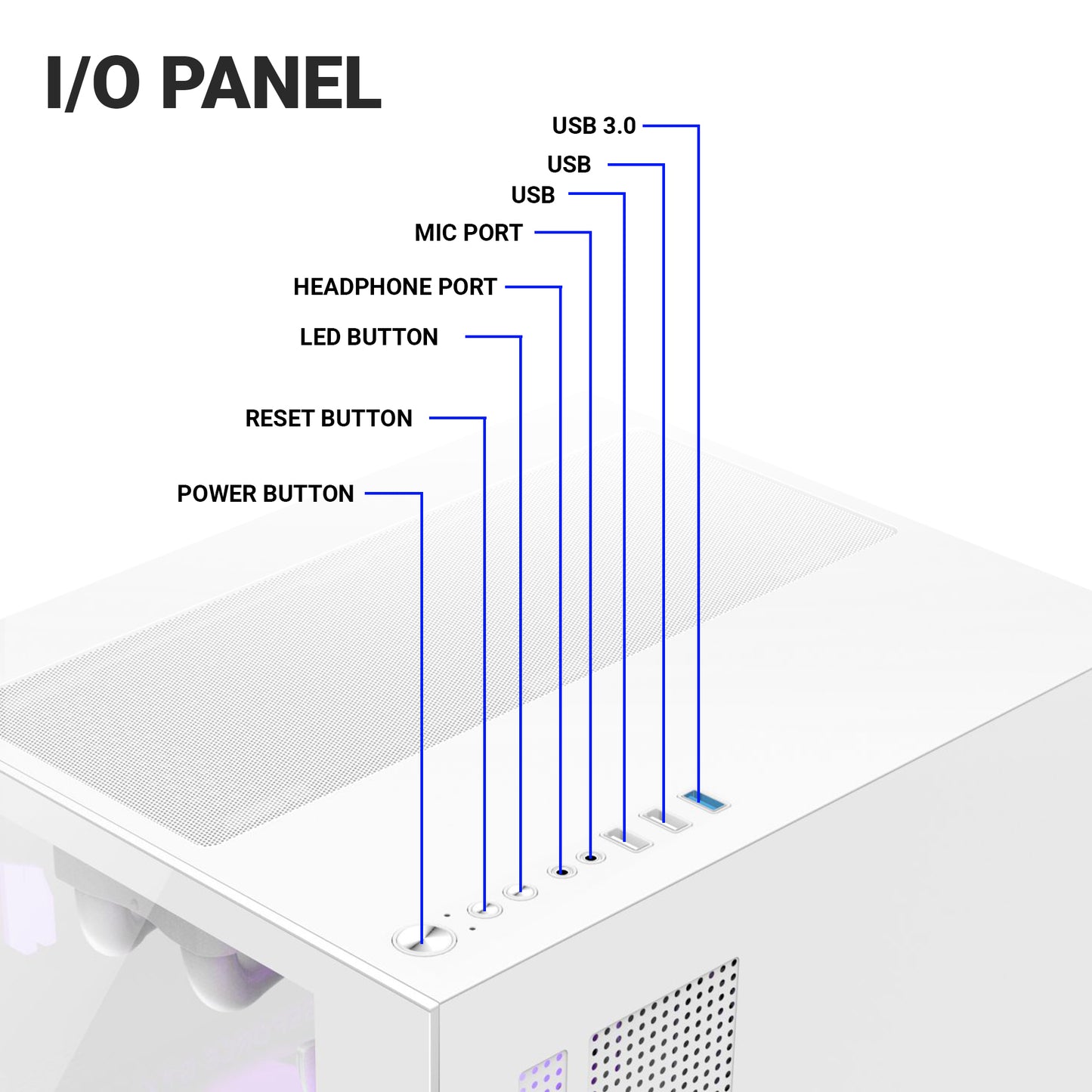 Ant Esports Crystal Z2 Mid-Tower / Micro-ATX / Mini-ITX Case