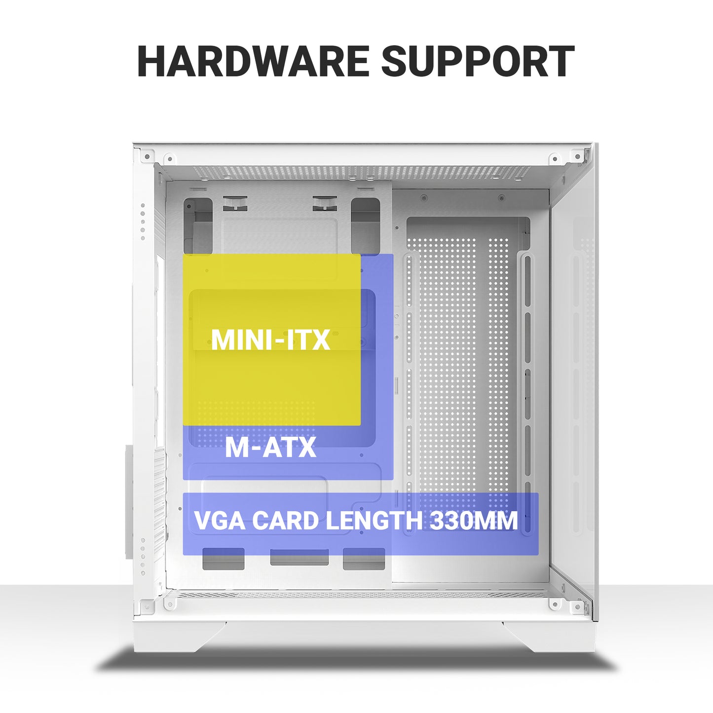 Ant Esports Crystal Z2 Mid-Tower / Micro-ATX / Mini-ITX Case