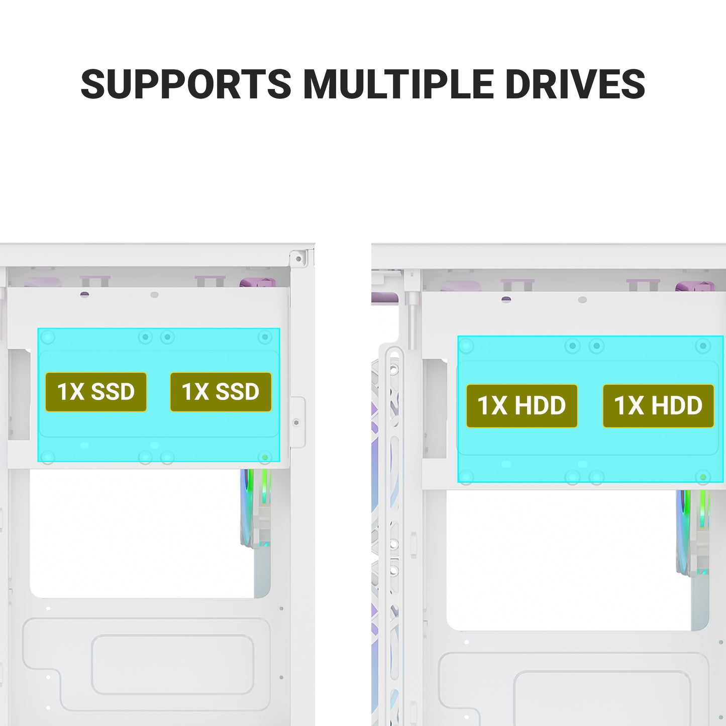Ant Esports Crystal Z2 Mid-Tower / Micro-ATX / Mini-ITX Case