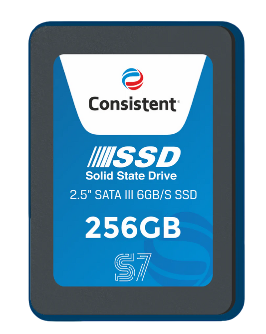 Consistent 256GB 2.5" SATA III SSD — Up to 550 MB/s Read | 500 MB/s Write | 5-Year Warranty