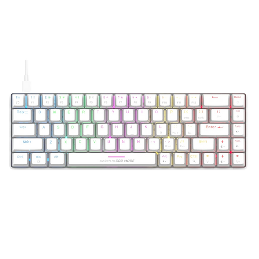 Cosmic Byte CB-GK-36 Artemis Wired Mechanical Gaming Keyboard — 68 Keys | Hot-Swappable Outemu Blue Switches | Per-Key 16.8M RGB | All-Key Anti-Ghosting | 1000Hz | Double-Shot Keycaps | Detachable Cable