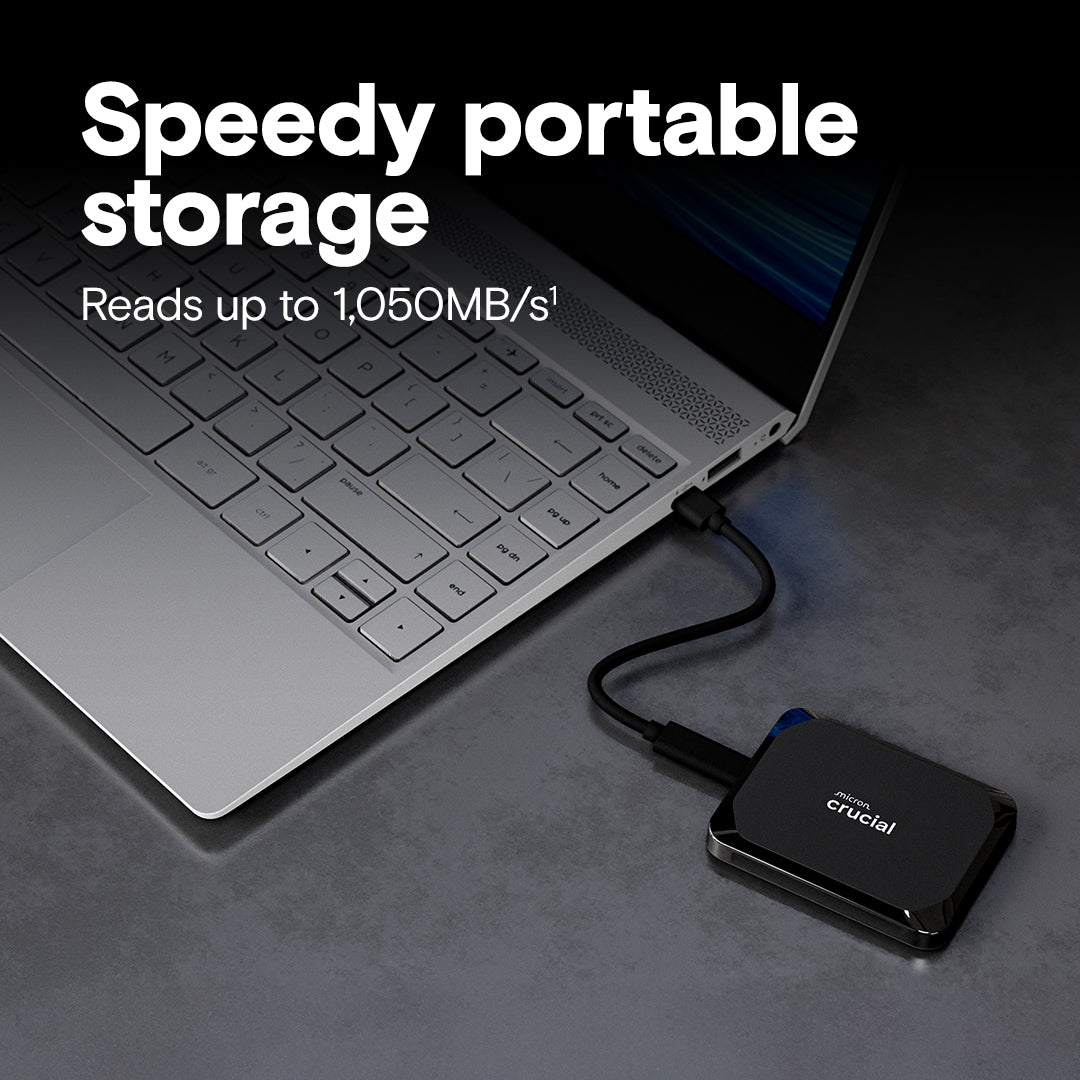 Crucial X9 Portable SSD (1Tb/2Tb/4Tb) (1050 MBPS)