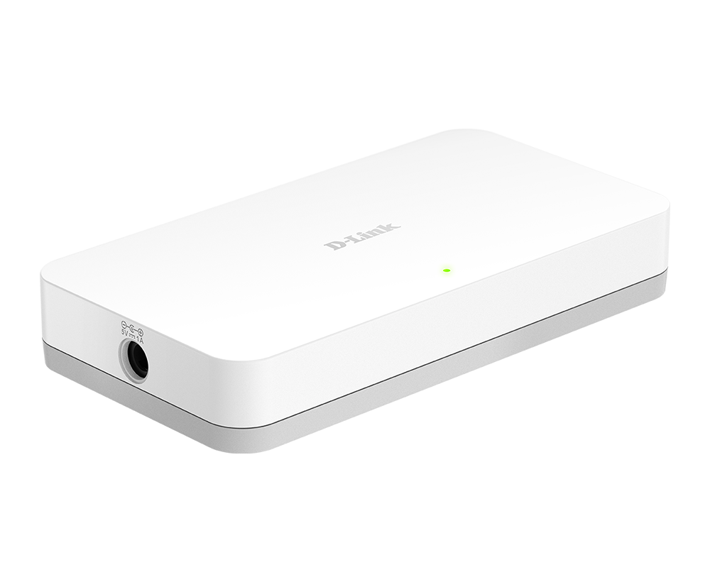 D-Link DGS-1008A 8-Port Gigabit Easy Desktop Switch — Fanless | D-Link Green | Unmanaged