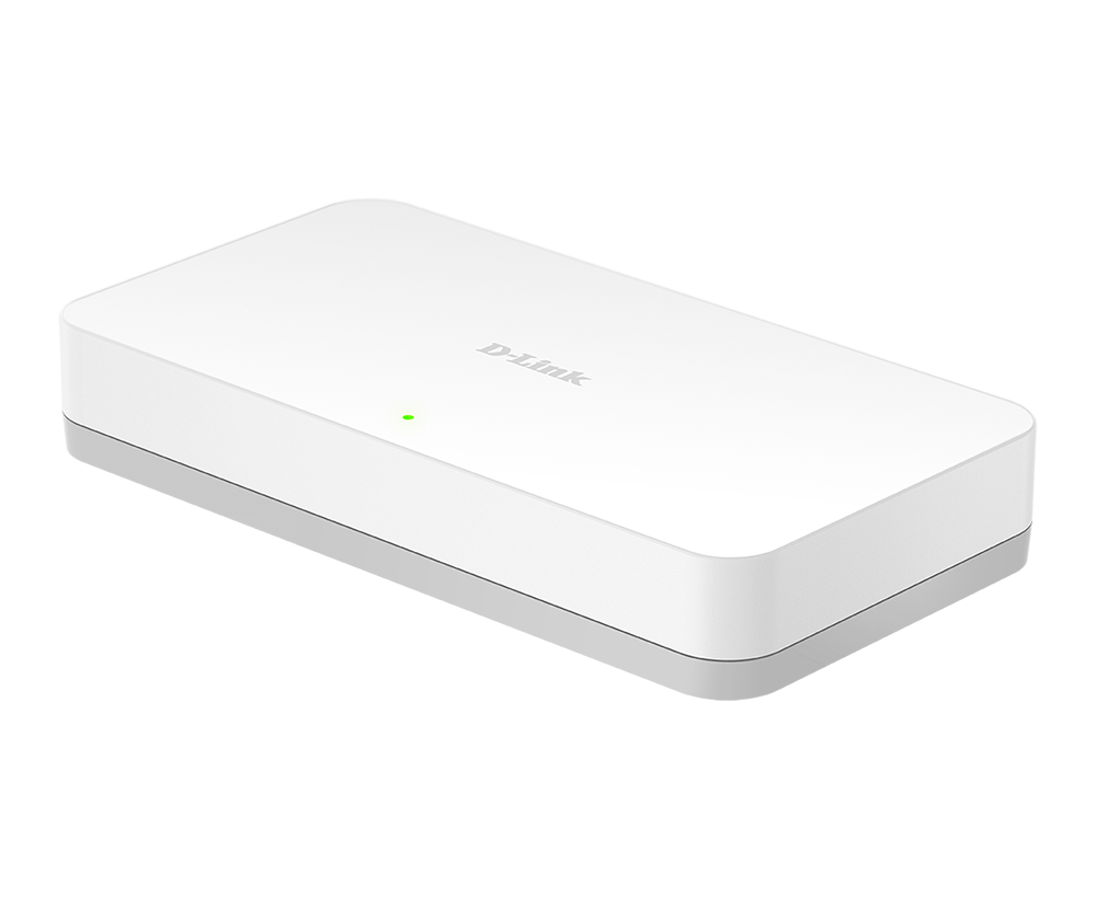 D-Link DGS-1008A 8-Port Gigabit Easy Desktop Switch — Fanless | D-Link Green | Unmanaged
