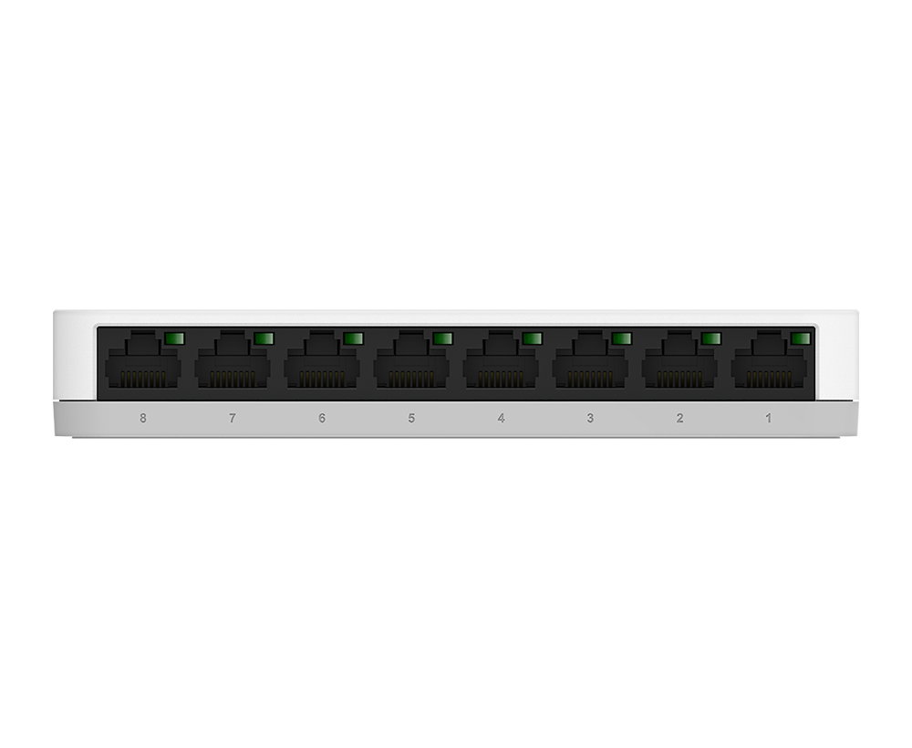 D-Link DGS-1008A 8-Port Gigabit Easy Desktop Switch — Fanless | D-Link Green | Unmanaged
