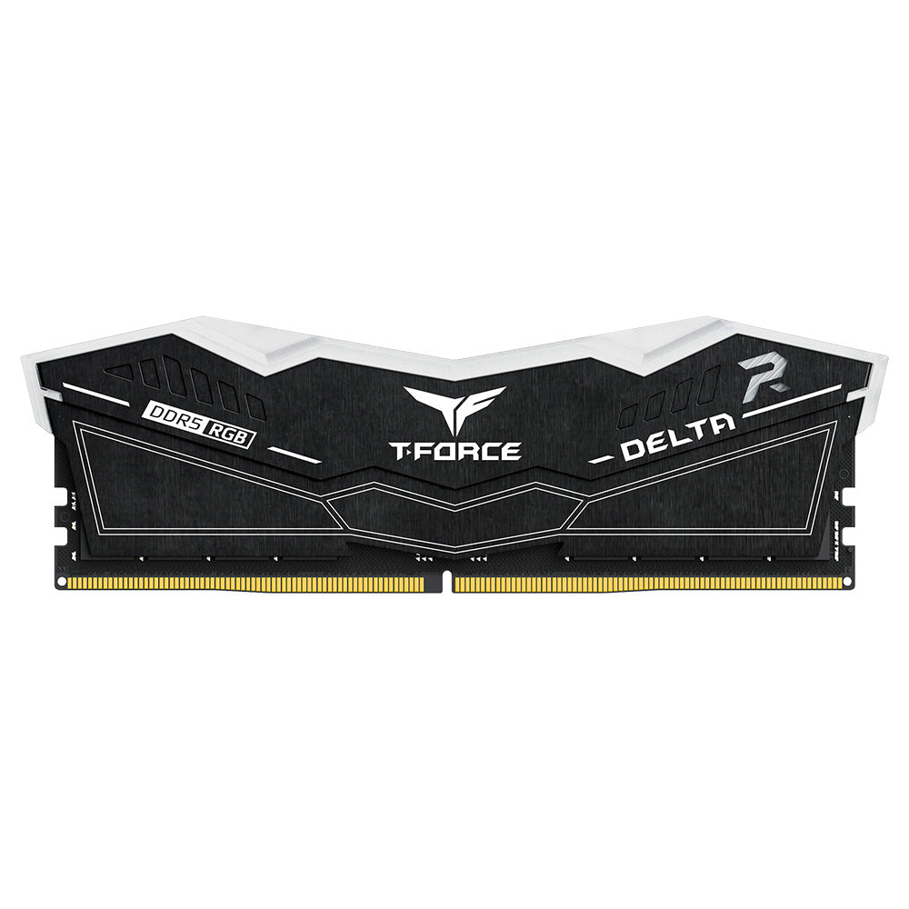 T-FORCE DELTA RGB DDR5 Desktop Memory — Black / White | 32GB / 64GB | 6000MHz CL30 / CL38 | Intel XMP 3.0 / AMD EXPO