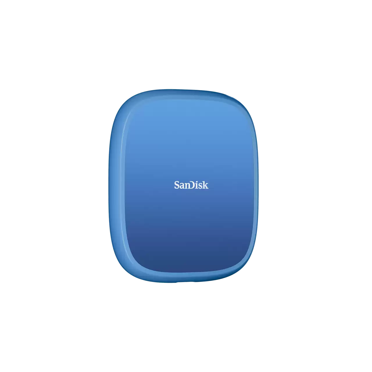 Side Profile of SanDisk Extreme Portable SSD showing Slim Compact Design and USB-C Port
