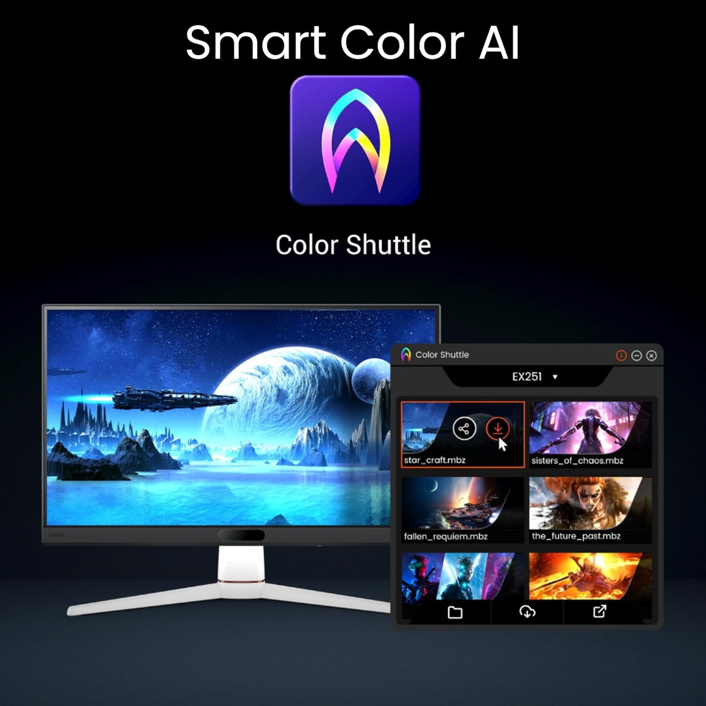 BenQ EX251｜25” 220Hz AI Powered PixSoul Gaming Monitor