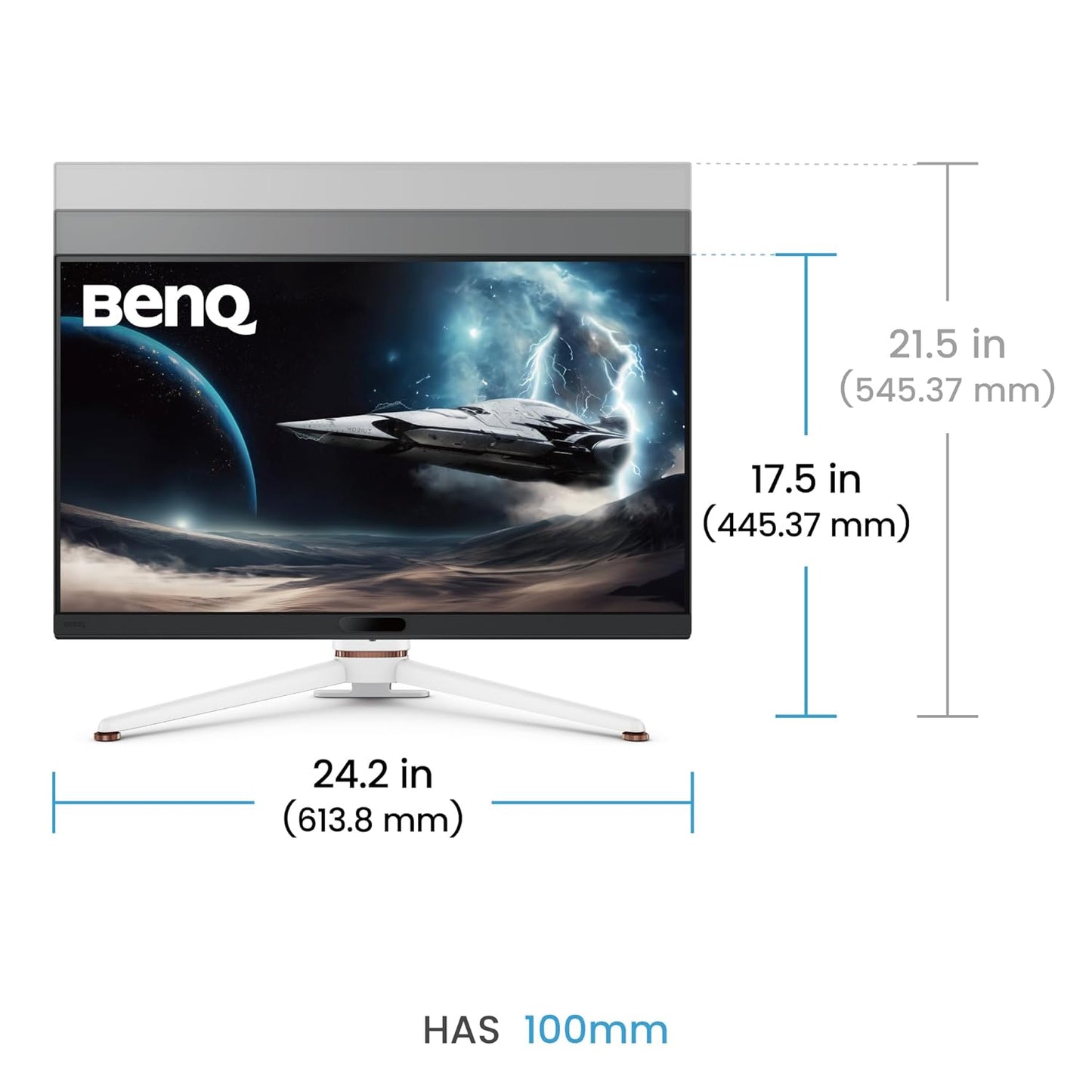 BenQ MOBIUZ EX271Q 27″ 2K QHD Gaming Monitor | 180 Hz · 1 ms · 95% P3 · DisplayHDR 400 · 65 W USB-C