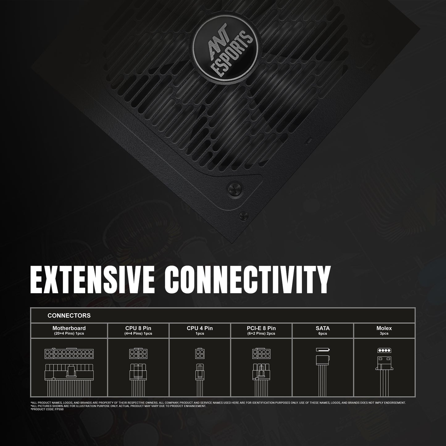 Ant Esports FG650 Power Supply