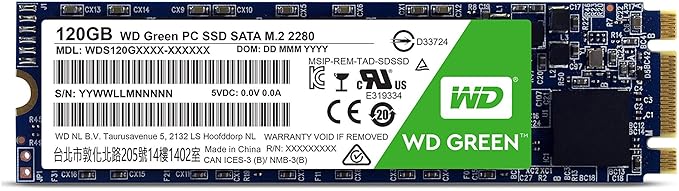 WD Green SATA SSD M.2 2280 (120GB/240GB/480GB)