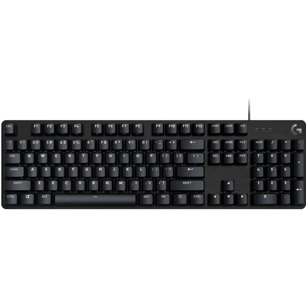 Logitech G413 SE Full-Size Mechanical Gaming Keyboard (920-010859) — GX Brown Tactile Switches | 50M Cycles | PBT Keycaps | Aluminium Top Case | White LED | 6KRO Anti-Ghosting | USB 2.0 | 1.8m Cable | 2-Year Warranty