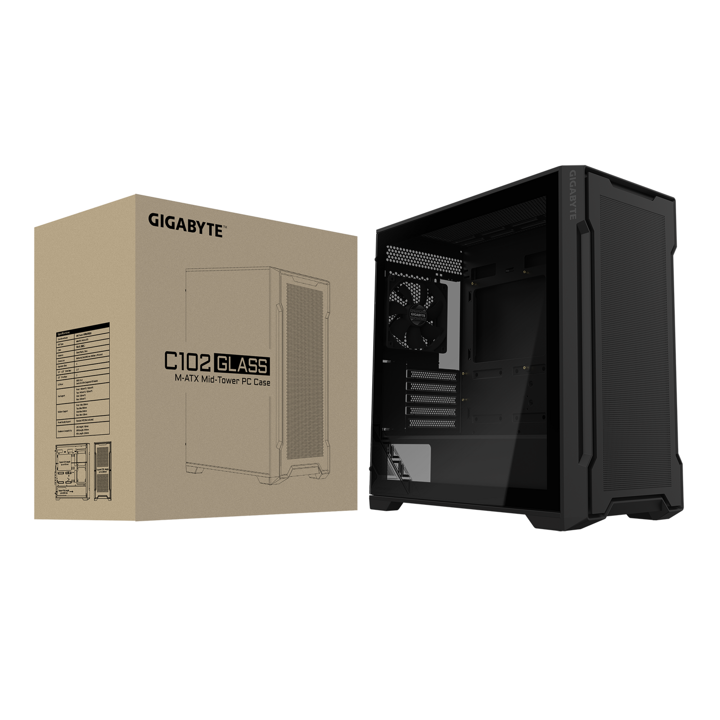 Gigabyte C102 Glass ICE Mid-Tower Case
