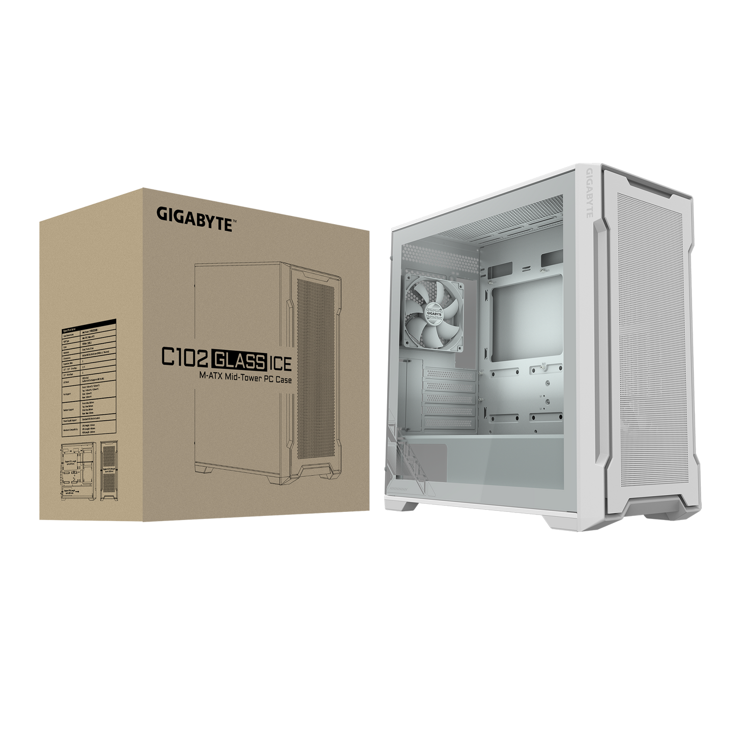 Gigabyte C102 Glass ICE Mid-Tower Case