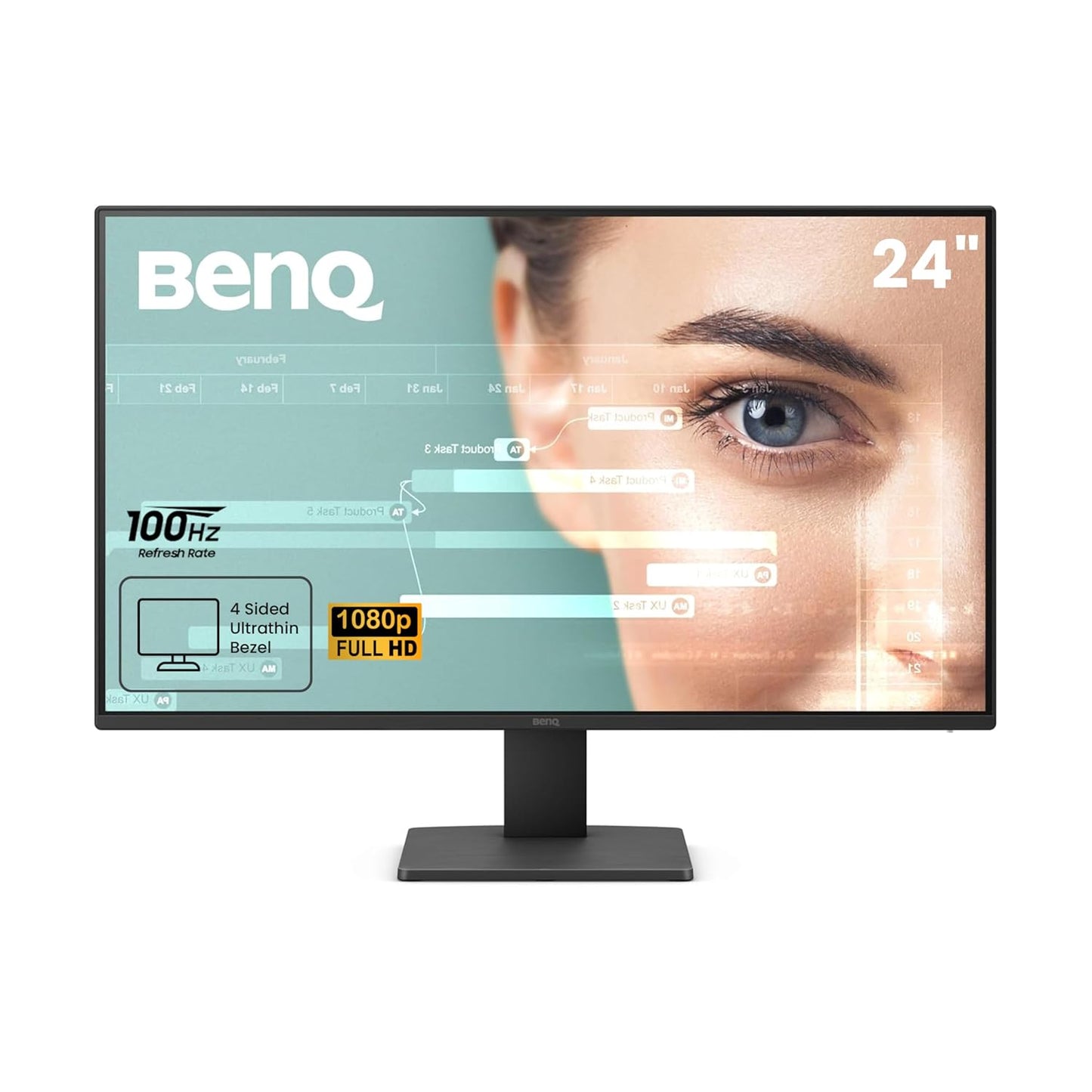 BenQ GW2491 I 23.8" FHD 100Hz Eye Care Monitor with 99% sRGB Color Excellence