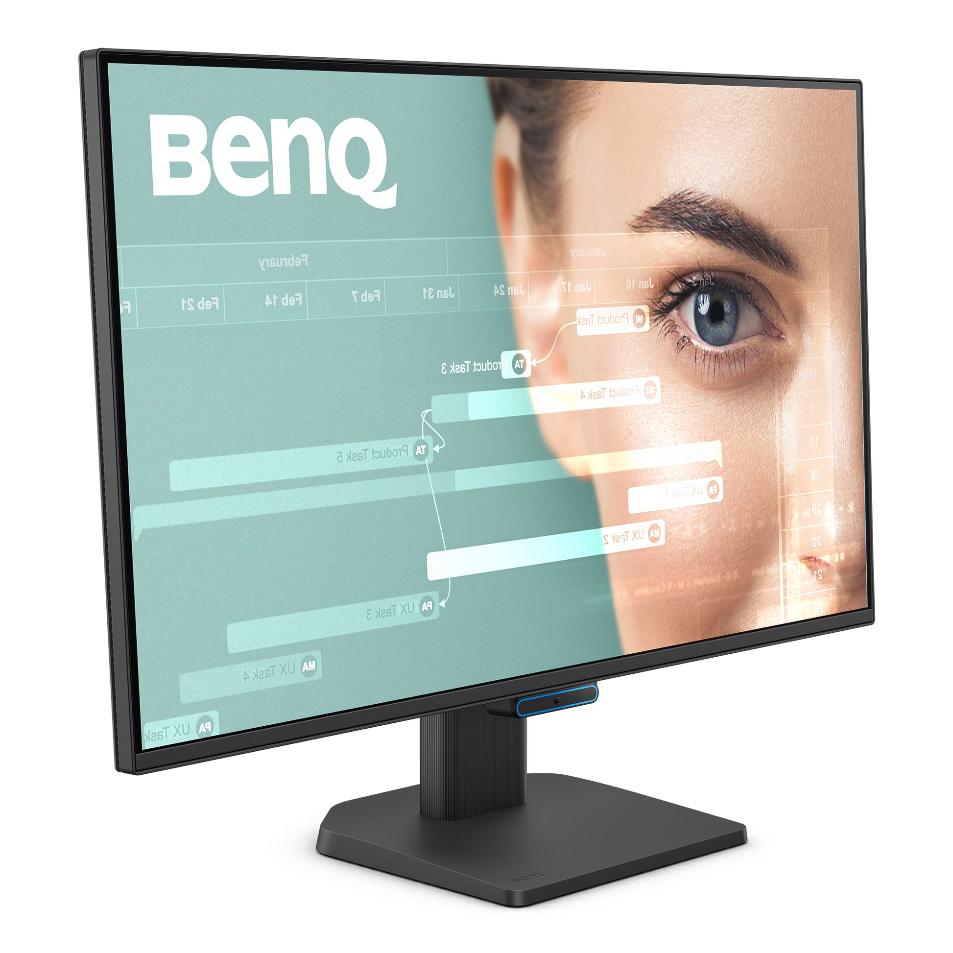 Complete product shot of the BenQ GW2790C 100Hz 27-inch monitor, designed for maximum productivity and all-day viewing comfort.