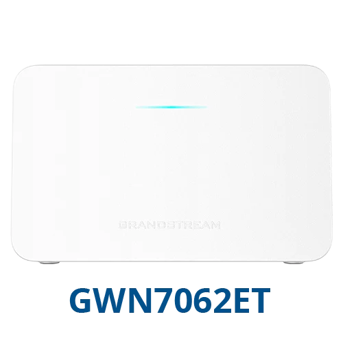 Grandstream GWN7062ET AX3000 Wi-Fi 6 Dual-Band Router with FXS Ports — Desktop / Wall Mount