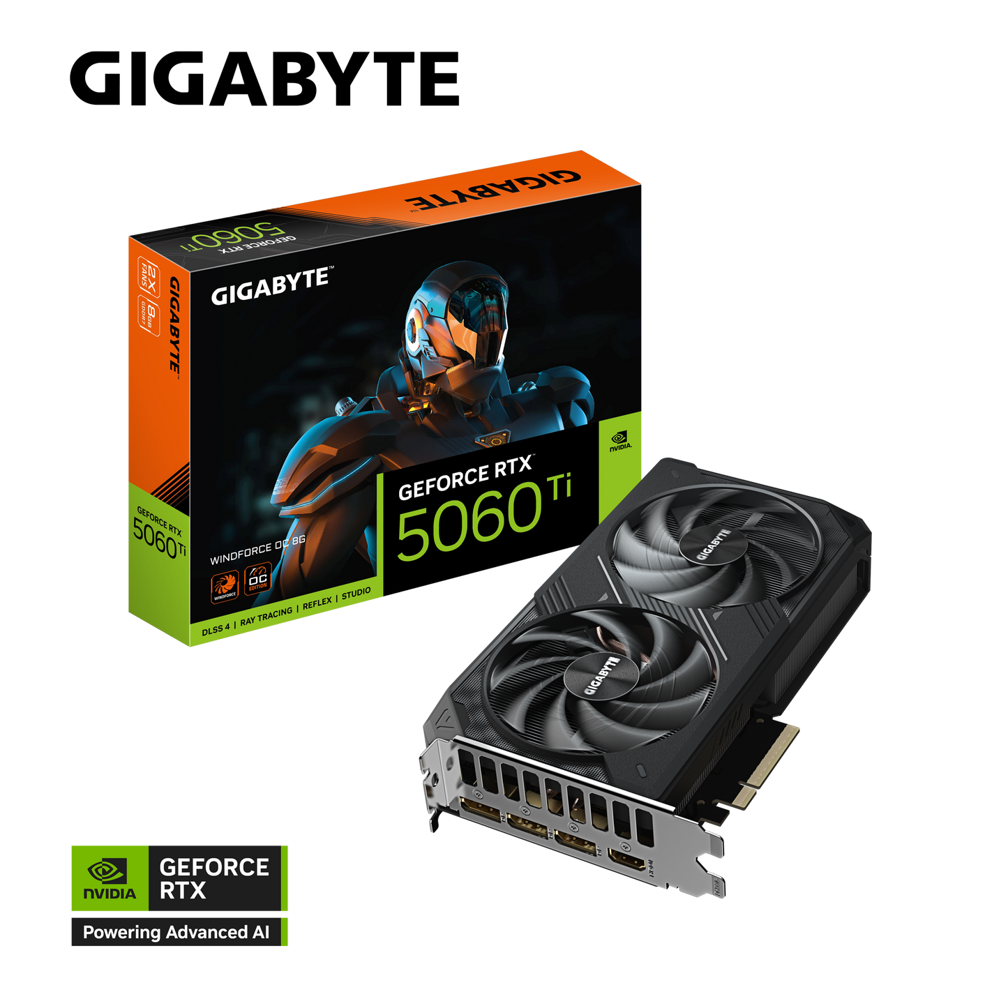 Gigabyte GeForce RTX™ 5060 Ti WINDFORCE OC 8G Graphic Card