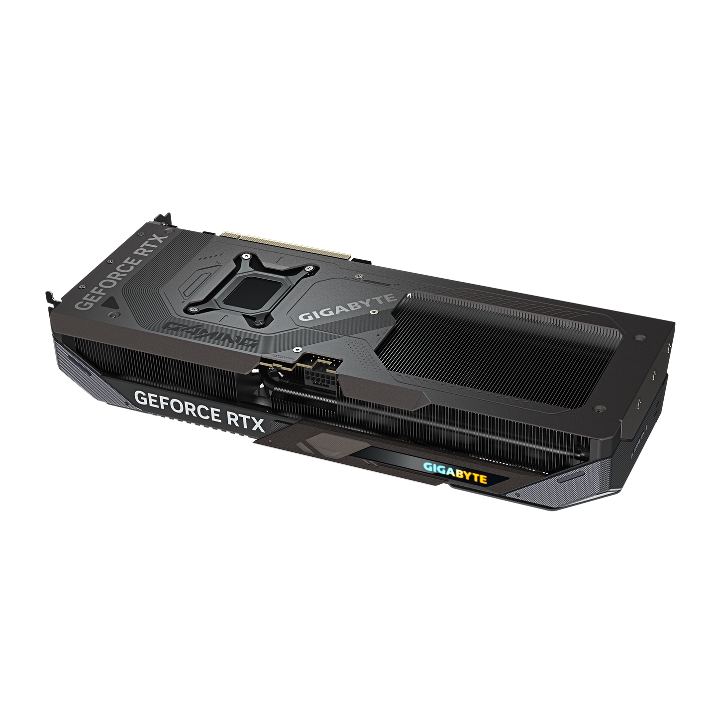 Side Profile of Gigabyte RTX 5070 Gaming OC with RGB Fusion Lighting
