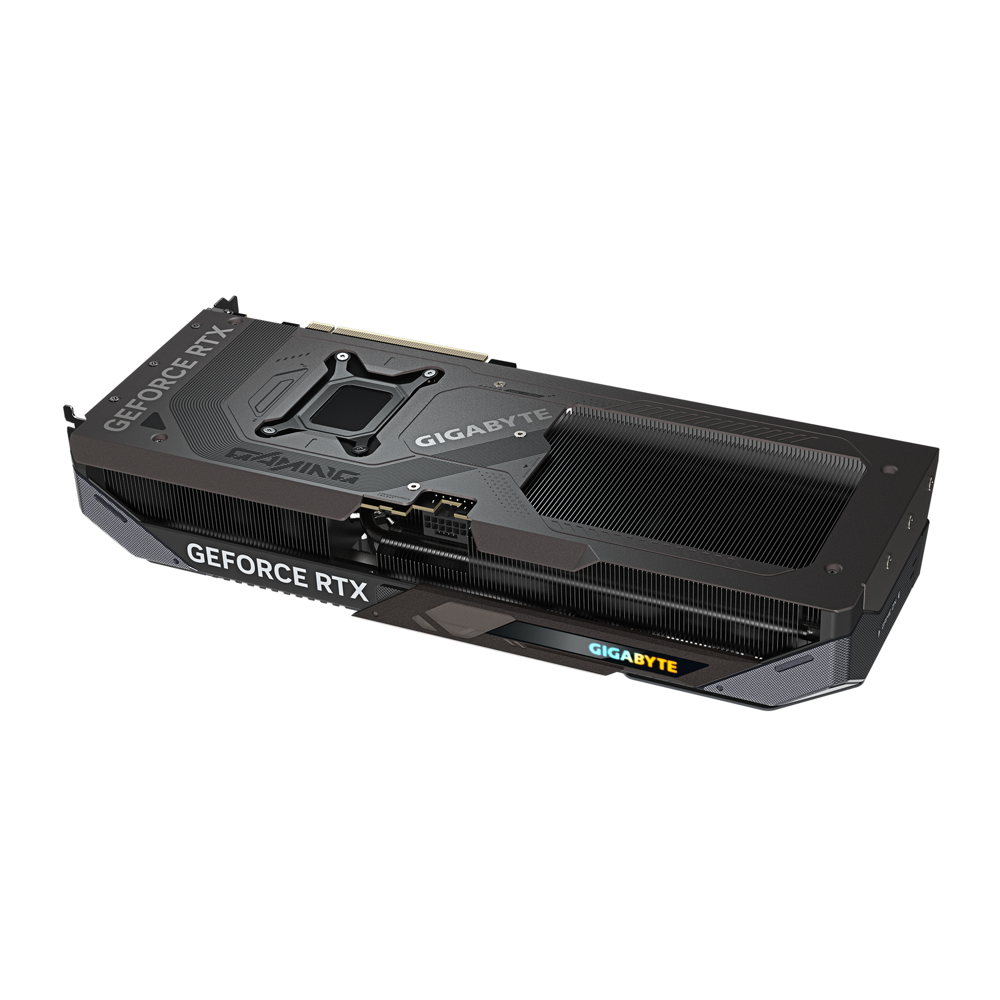 Side Profile of Gigabyte RTX 5070 Gaming OC with RGB Fusion Lighting
