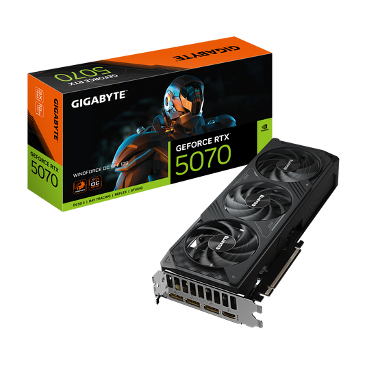 Gigabyte GeForce RTX™ 5070 WINDFORCE OC SFF 12G Graphic Card (GV-N5070WF3OC-12GD)