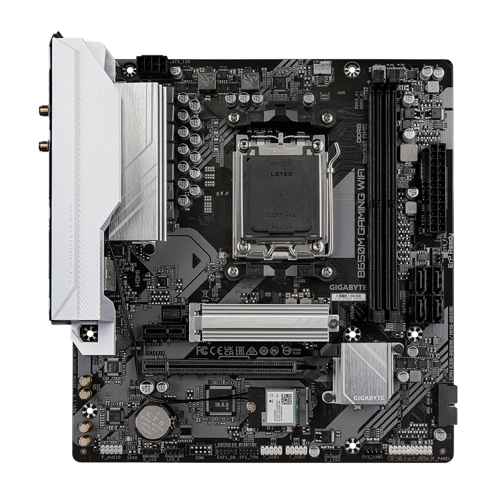 Gigabyte B650M Gaming Wi-Fi Motherboard rear I/O ports