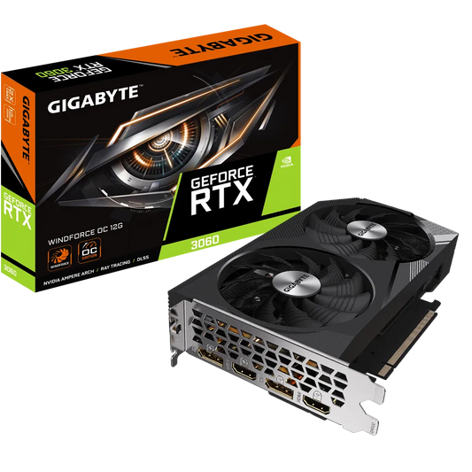 Gigabyte GeForce RTX™ 3060 Windforce 12GB Graphic Card (GV-N3060WF2OC)