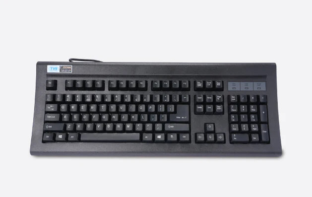 TVS Electronics Gold Prime USB-A Wired Mechanical Keyboard — 104 Keys | Dustproof | 50M Keystrokes | Black