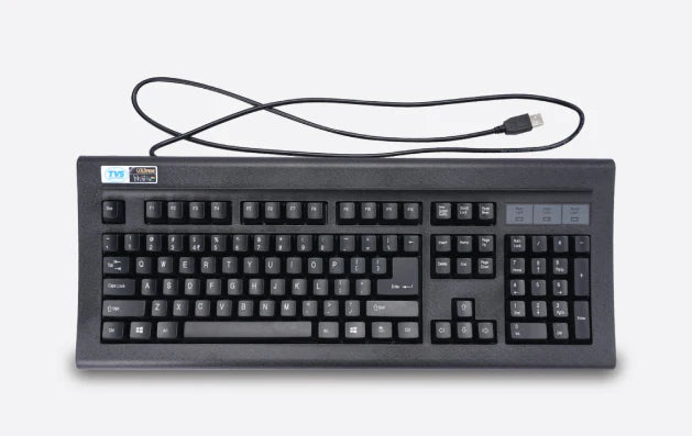 TVS Electronics Gold Prime USB-A Wired Mechanical Keyboard — 104 Keys | Dustproof | 50M Keystrokes | Black