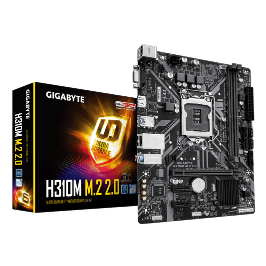 Gigabyte H310M M.2 2.0 Micro-ATX Motherboard — LGA1151 | DDR4 | PCIe 3.0