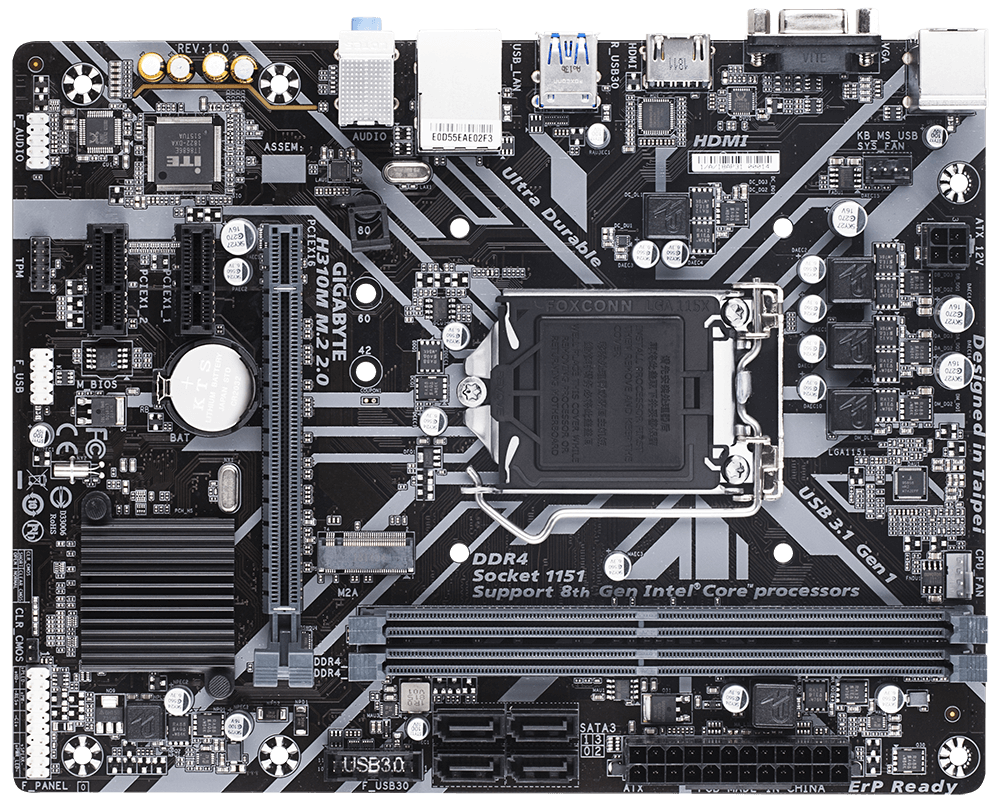 Gigabyte H310M M.2 Motherboard
