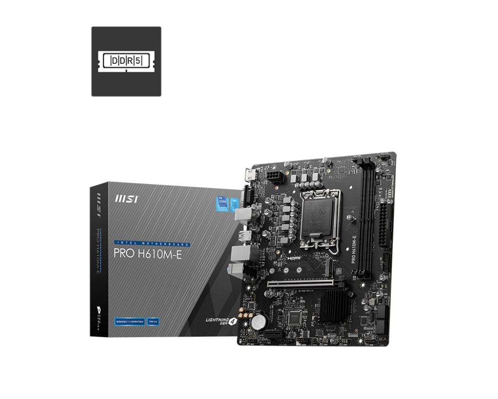 MSI Pro H610M-E DDR5 Motherboard