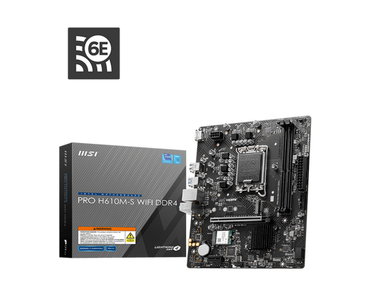 MSI Pro H610M-S WiFi DDR4 Motherboard