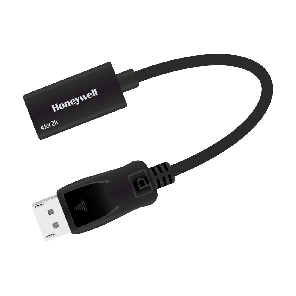 Honeywell DisplayPort to HDMI Adapter — 1080p@60Hz | 7.1-Ch Surround Audio | 3D | 36-bit Deep Colour | Built-in IC Chipset | Plug & Play | Super-Slim | 3-Year Warranty (HC000004/ADP/BLK)