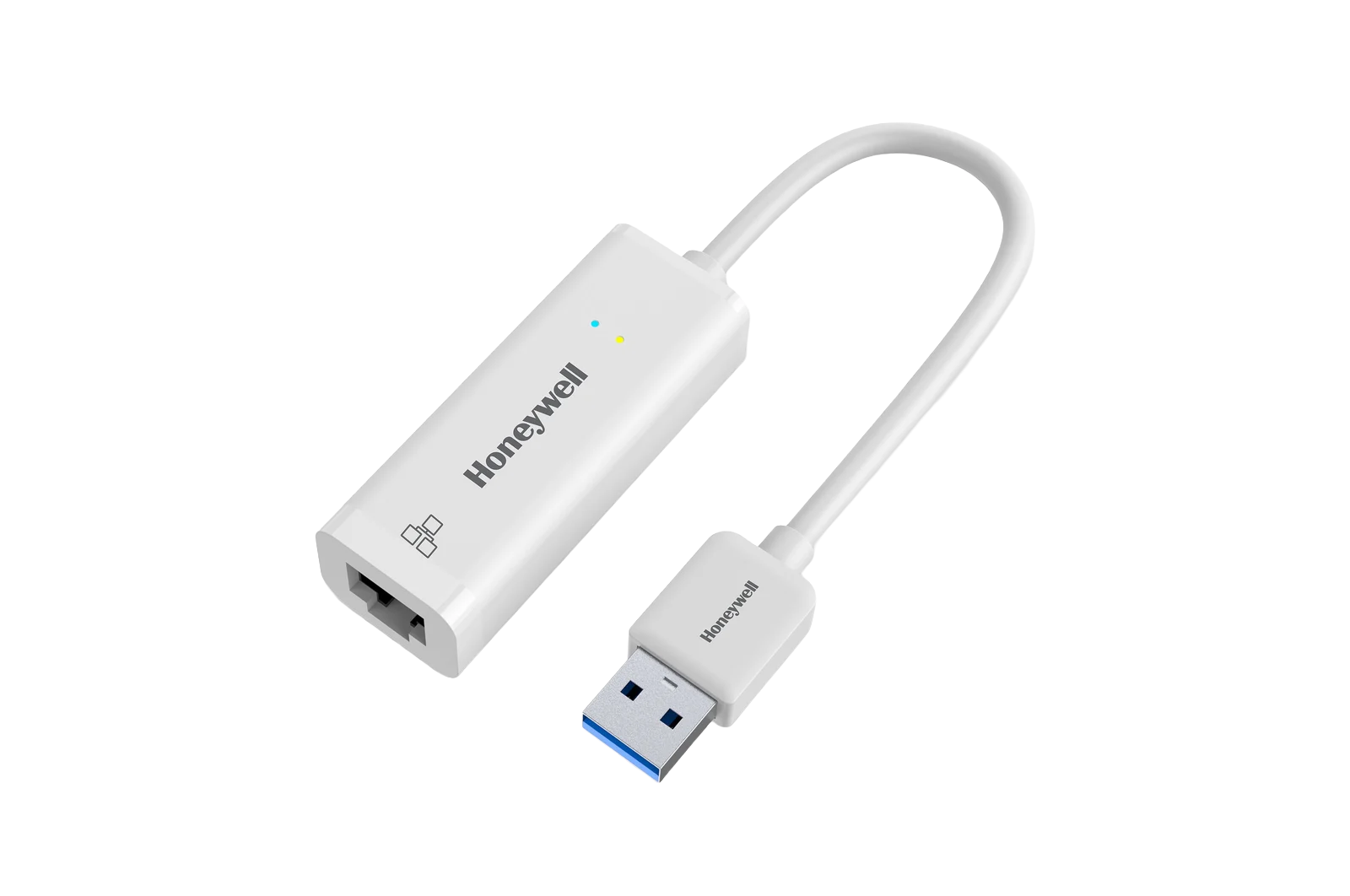 Honeywell USB 3.1 to Gigabit Ethernet Adapter — RJ45 | 10/100/1000 Mbps | Plug & Play | Wake-on-LAN (HC000010/ADP/WHT)