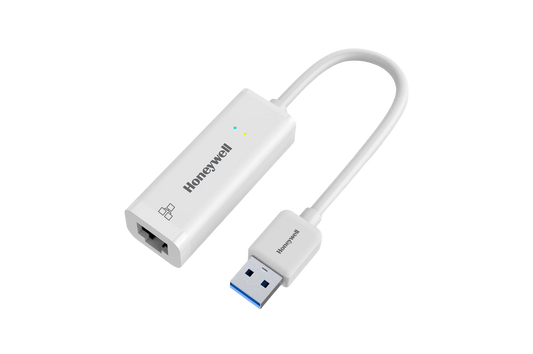 Honeywell USB 3.1 to Gigabit Ethernet Adapter — RJ45 | 10/100/1000 Mbps | Plug & Play | Wake-on-LAN (HC000010/ADP/WHT)