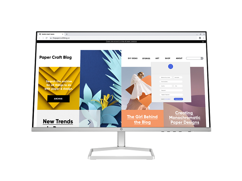 HP Series 5 27-inch FHD Monitor 527sf — 100Hz | IPS | 99% sRGB | HP Eye Ease | Eyesafe® Certified | 3-Sided Micro-Edge (94F45A6)