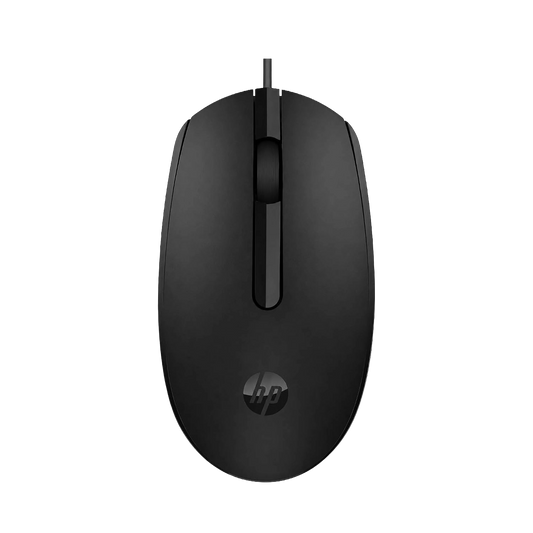 HP M10 Wired USB Optical Mouse — 1000 DPI | 3 Buttons | Ambidextrous | Plug & Play | 1-Year Warranty (7YA10PA#ACJ, Black)