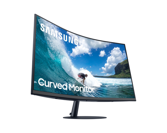 Samsung 27″ Curved Monitor LC27T550FDWXXL | 1000R Curve · 75 Hz Refresh · Full HD · FreeSync · Built-in Speakers