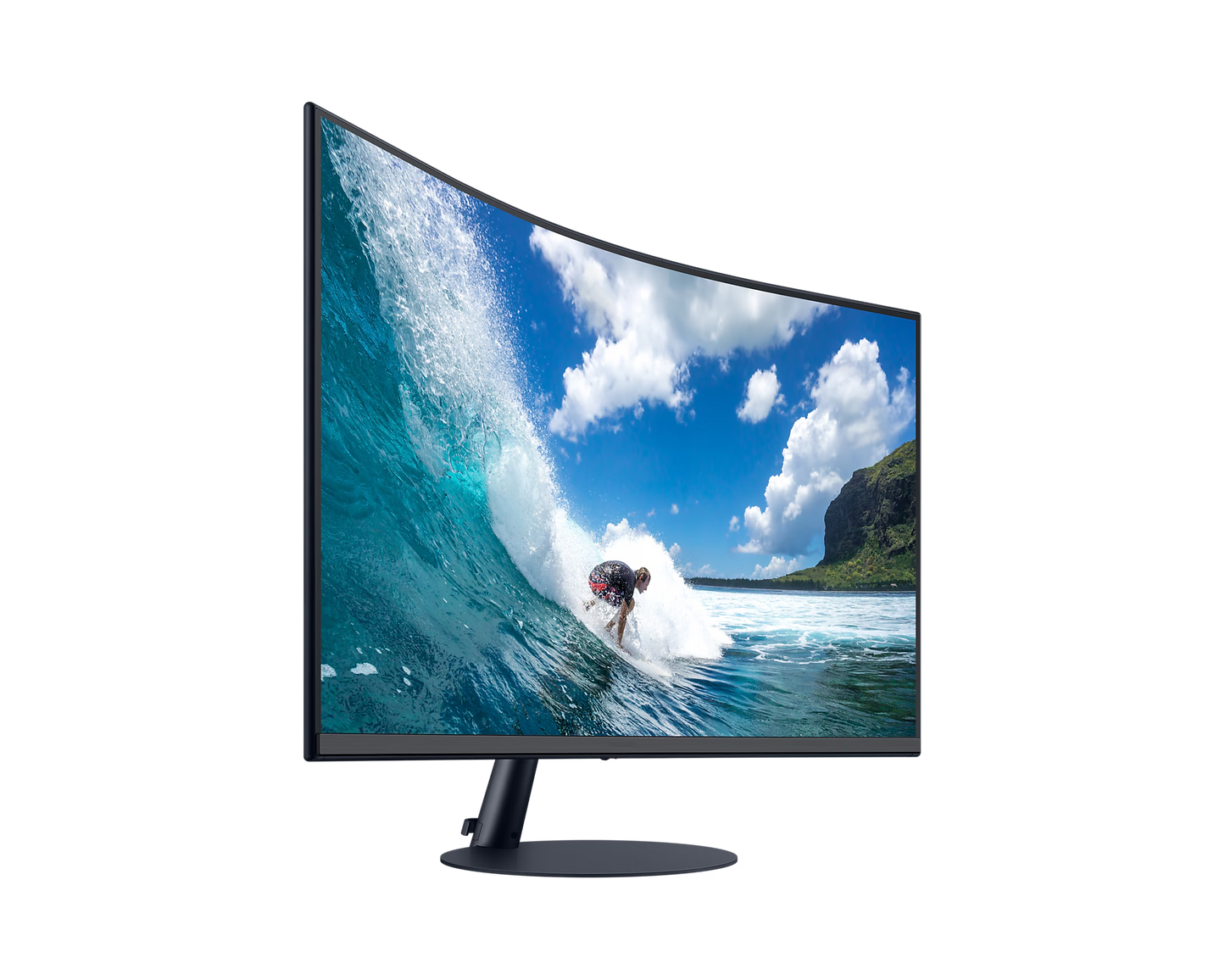 Samsung 27″ Curved Monitor LC27T550FDWXXL | 1000R Curve · 75 Hz Refresh · Full HD · FreeSync · Built-in Speakers