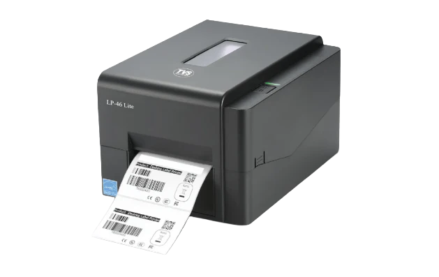 TVS Electronics LP-46 Lite Thermal Label Printer — 203 DPI | 6 IPS | Direct Thermal and Thermal Transfer | USB | 4.25" Print Width