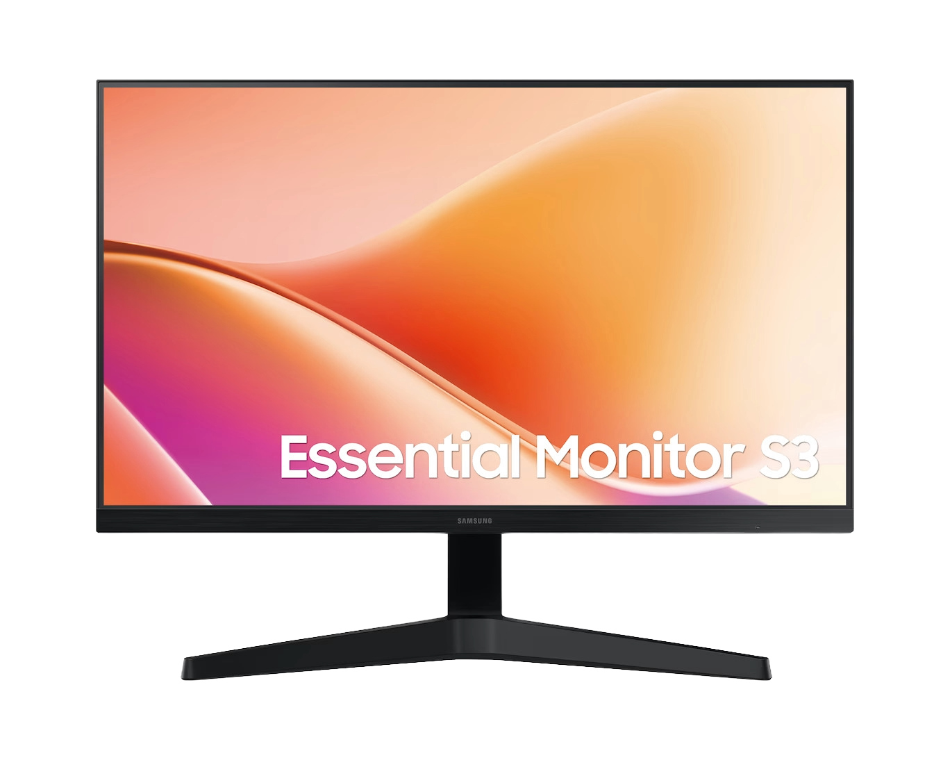 Samsung Essential Monitor S3 S33GF 24" FHD VA 100Hz Monitor — 3000:1 Contrast | Eye Saver | HDMI + D-Sub | Black (LS24F330EAWXXL)