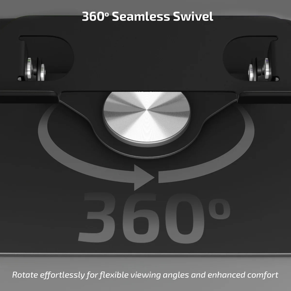 iBall LS400 Laptop Stand — 360° Swivel | 58 CFM Active Cooling | 65mm Magnetic Fans | USB-C + USB | Dynamic RGB | Up to 17" / 5kg | Foldable | Steel Build