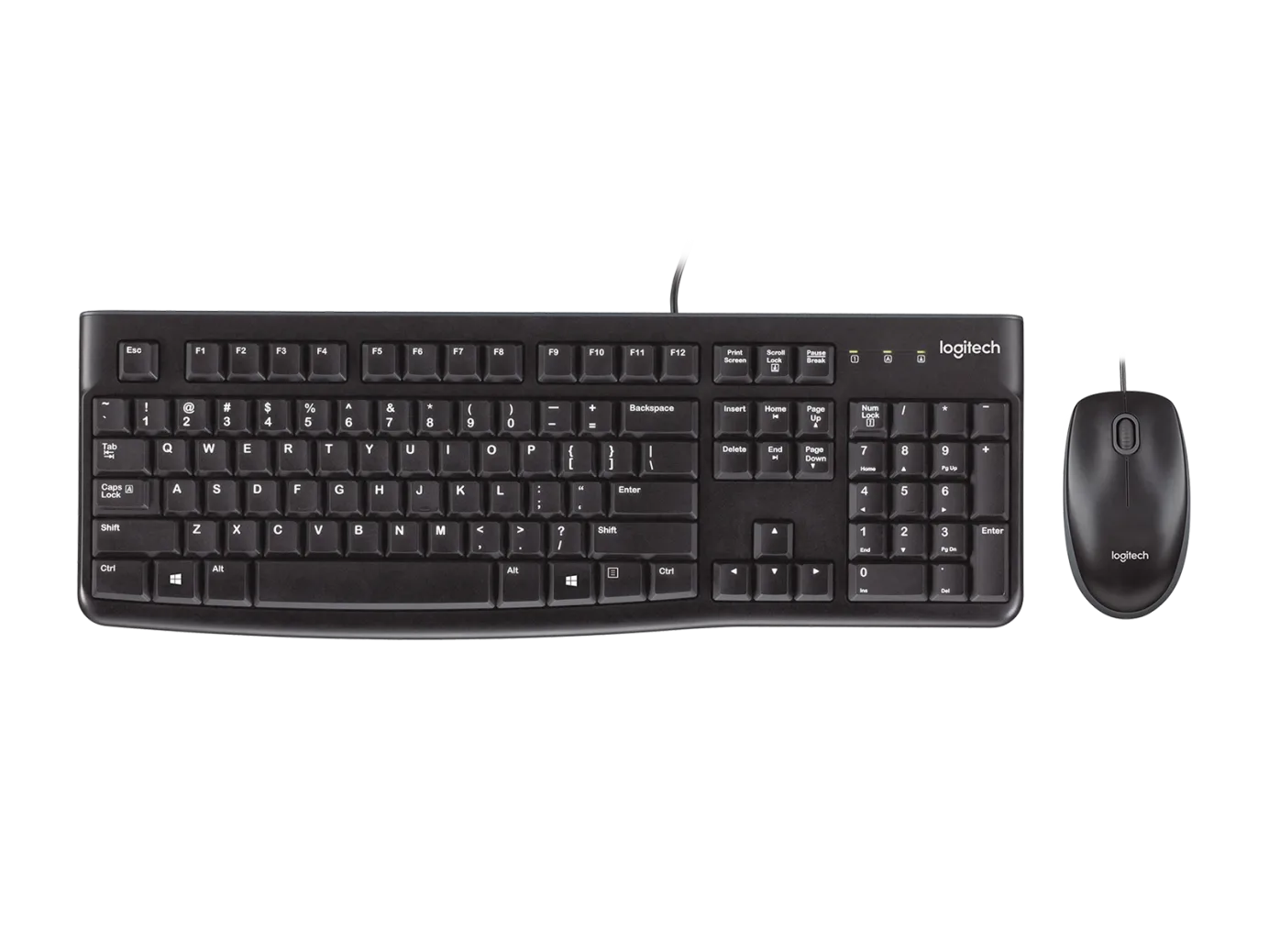 Logitech MK 120 Corded Keyboard and Mouse Combo