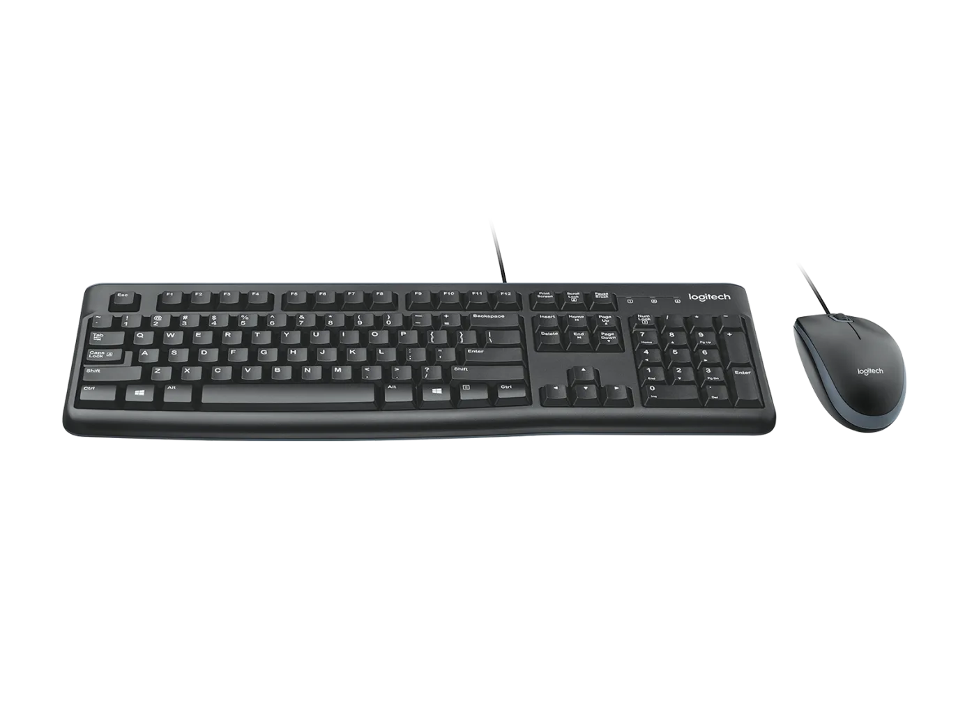 Logitech MK 120 Corded Keyboard and Mouse Combo