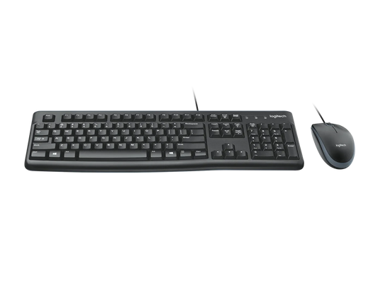 Logitech MK 120 Corded Keyboard and Mouse Combo